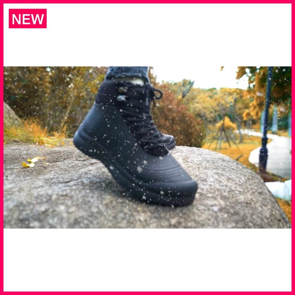 Waterproof Winter Boots Women's Ankle Fur Lined Lightweight Insulated Snow Shoes - Picture 8 of 8